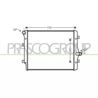 Radiateur, refroidissement du moteur PRASCO