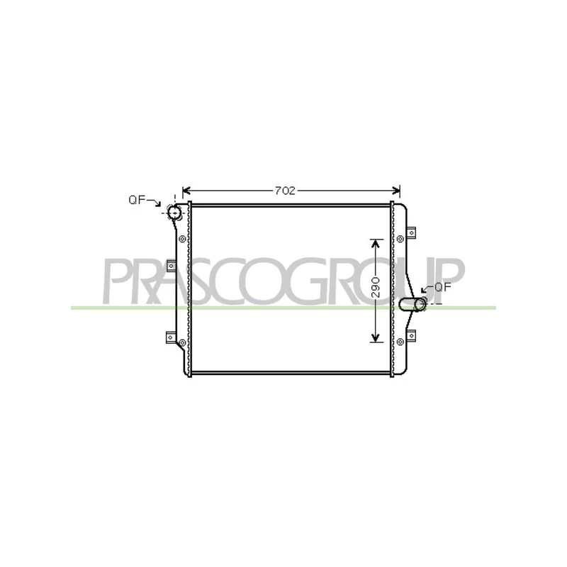 Radiateur, refroidissement du moteur PRASCO AD202R008