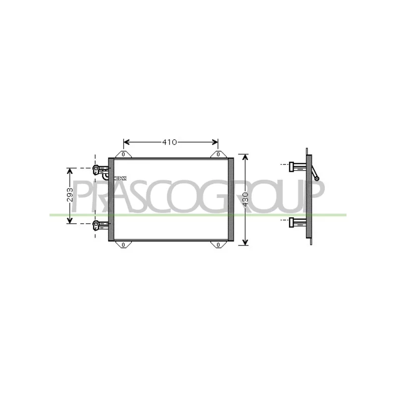 Condenseur, climatisation PRASCO AD302C001