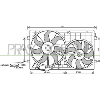 Ventilateur, refroidissement du moteur PRASCO AD320F002