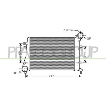 Intercooler, échangeur PRASCO AD320N004