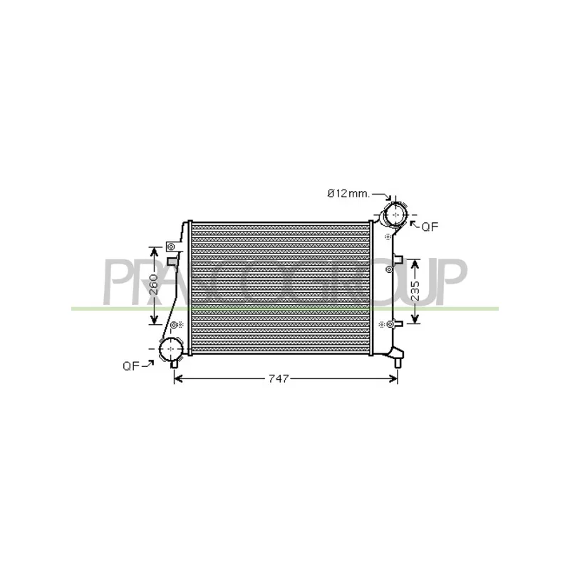 Intercooler, échangeur PRASCO AD320N004