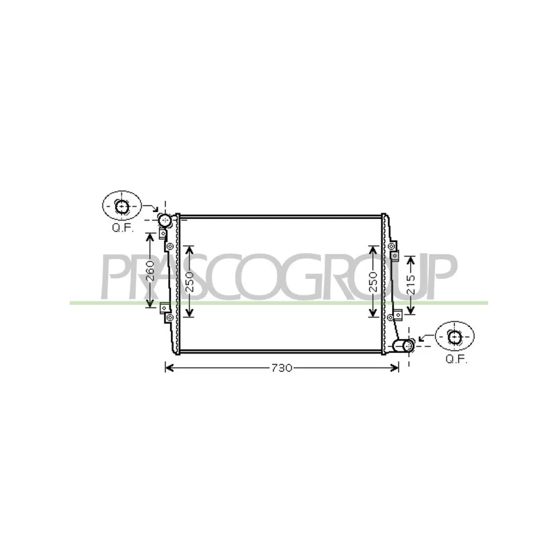 Radiateur, refroidissement du moteur PRASCO AD320R006