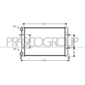 Radiateur, refroidissement du moteur PRASCO AD320R012