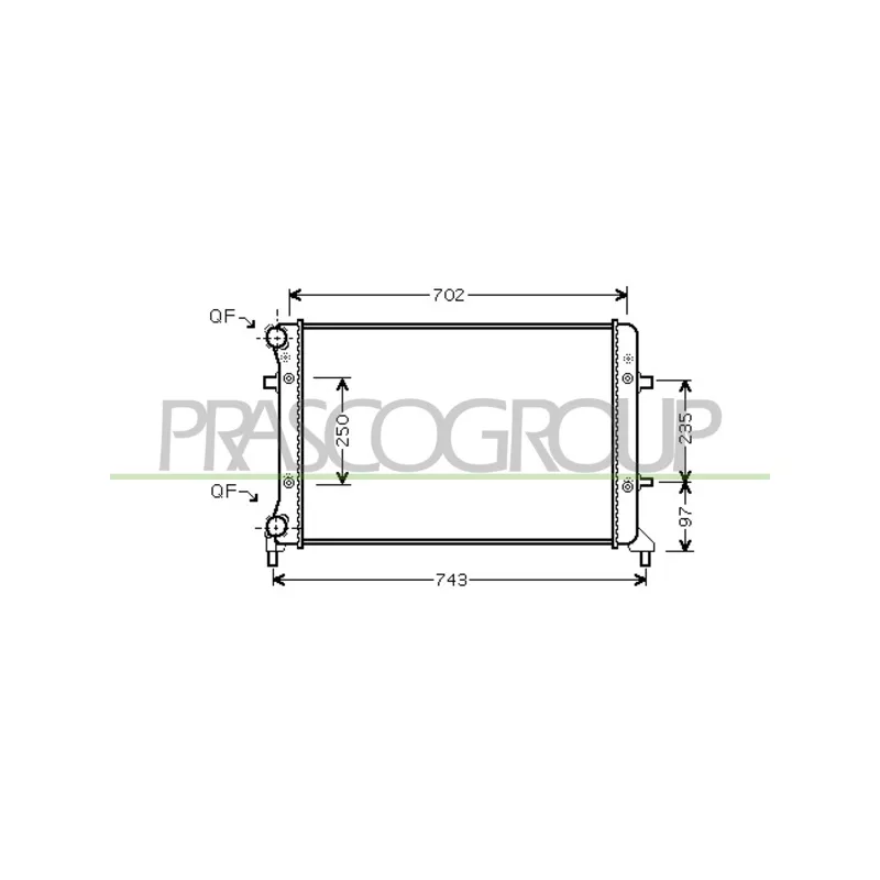 Radiateur, refroidissement du moteur PRASCO AD320R012