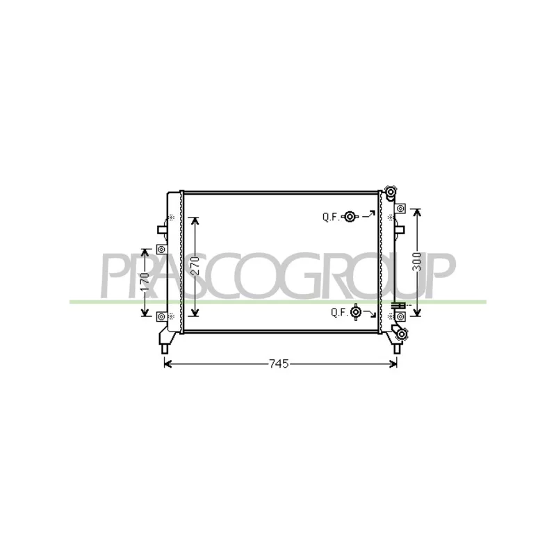 Radiateur, refroidissement du moteur PRASCO AD322R009