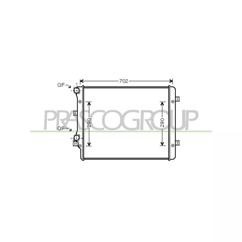 Radiateur, refroidissement du moteur PRASCO AD322R015
