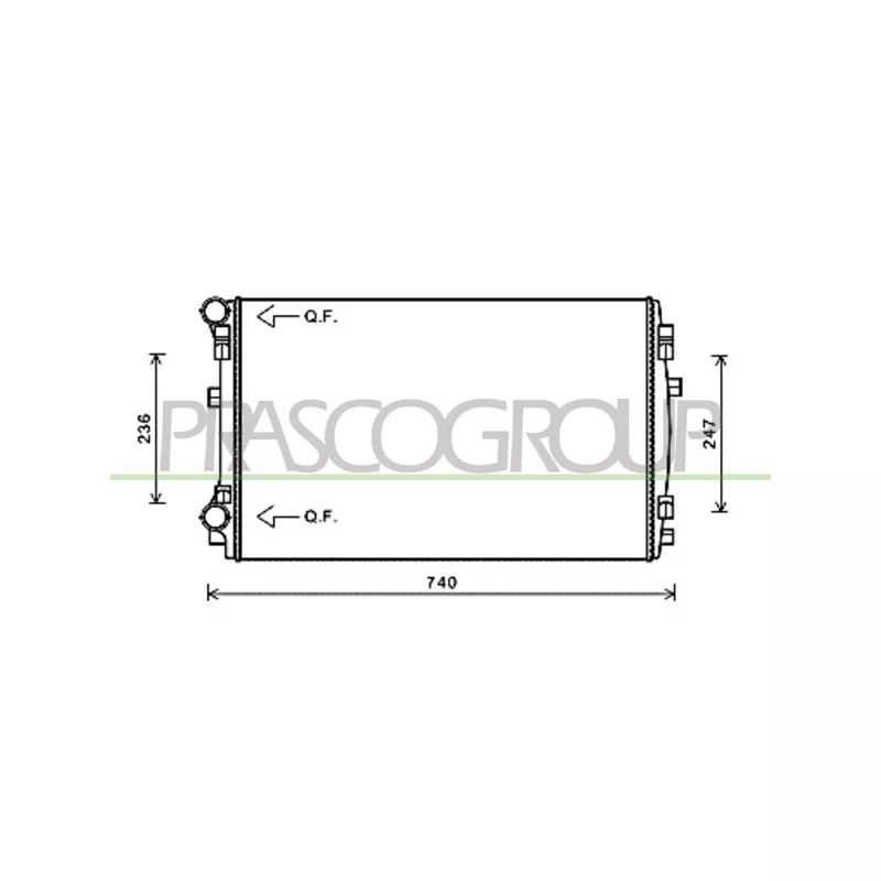 Radiateur, refroidissement du moteur PRASCO AD324R002