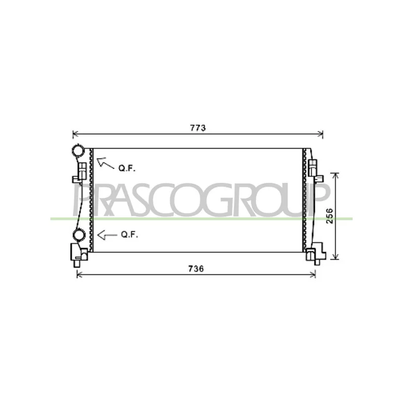 Radiateur, refroidissement du moteur PRASCO AD324R003