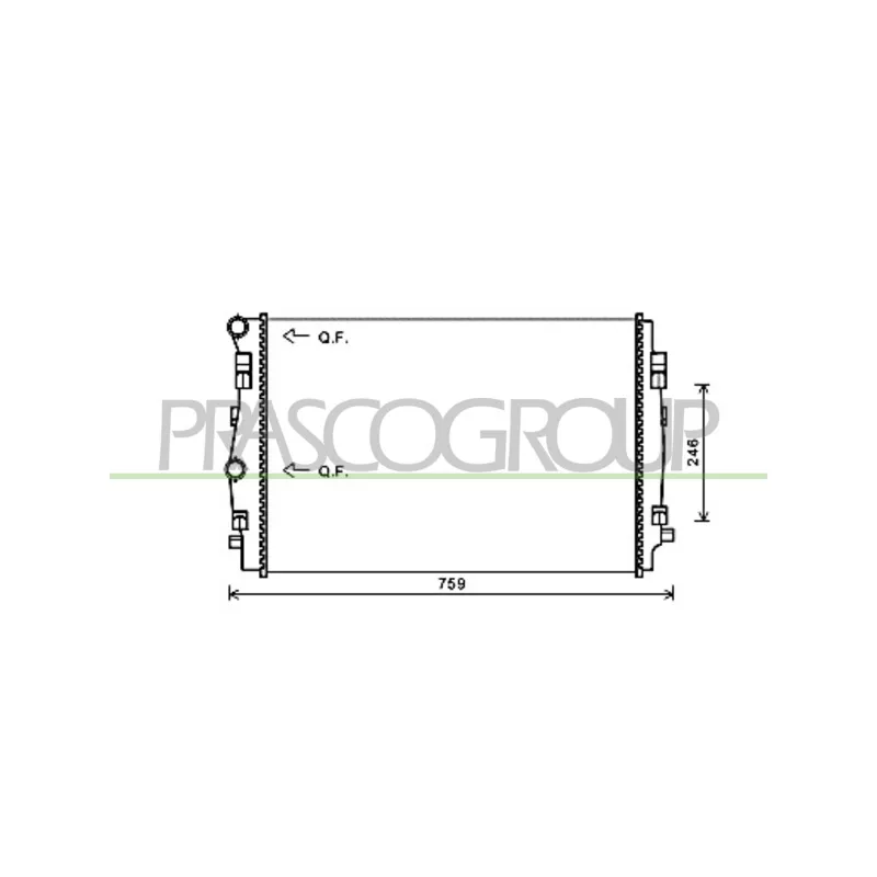 Radiateur, refroidissement du moteur PRASCO AD324R004
