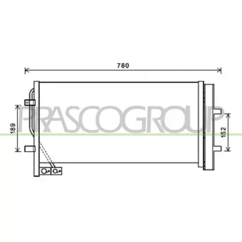 Condenseur, climatisation PRASCO AD810C001