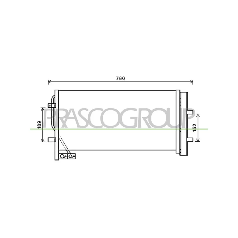 Condenseur, climatisation PRASCO AD810C001