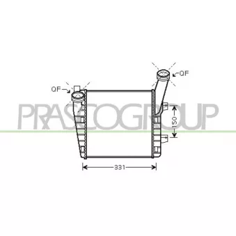 Intercooler, échangeur PRASCO AD830N002