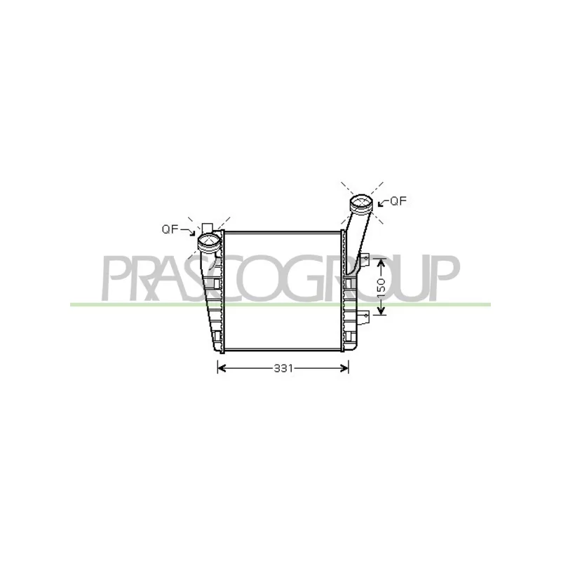 Intercooler, échangeur PRASCO AD830N002