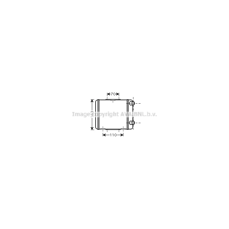 Radiateur, refroidissement du moteur PRASCO AI2256