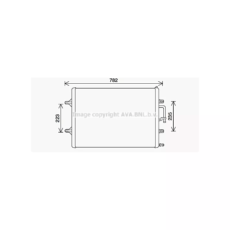 Radiateur, refroidissement du moteur PRASCO AI2409