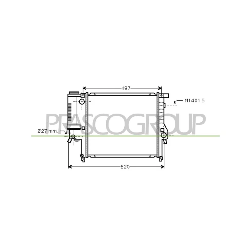Radiateur, refroidissement du moteur PRASCO BM010R030