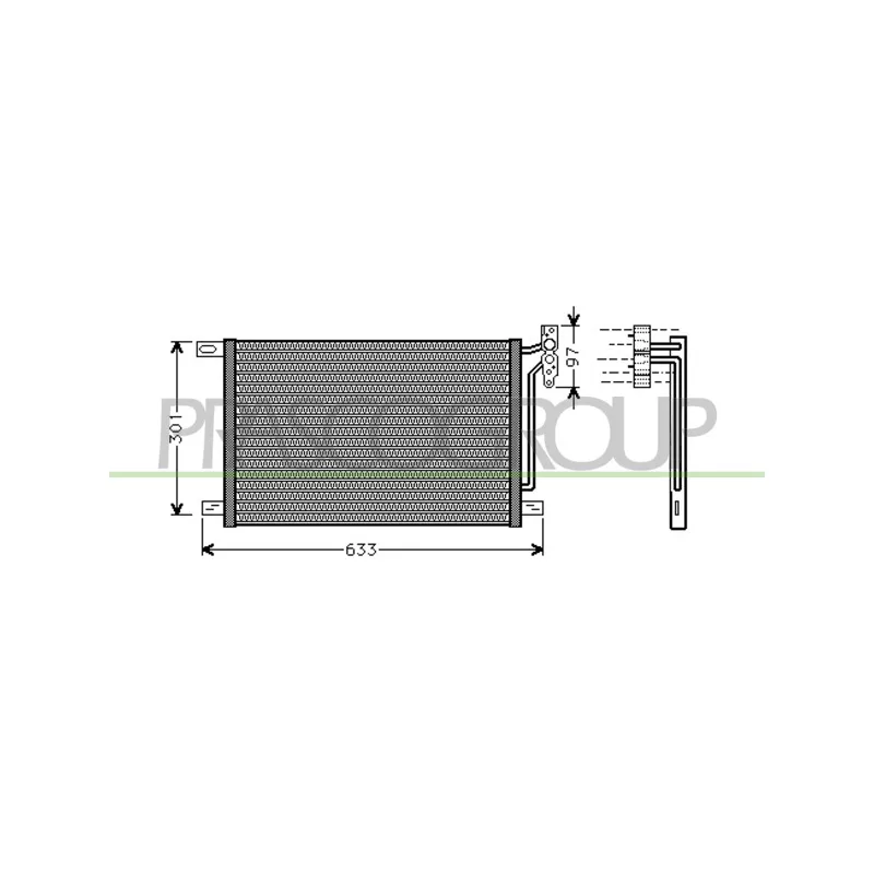 Condenseur, climatisation PRASCO BM018C002