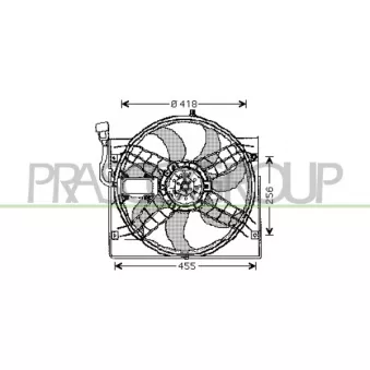 Ventilateur, refroidissement du moteur PRASCO BM018F003