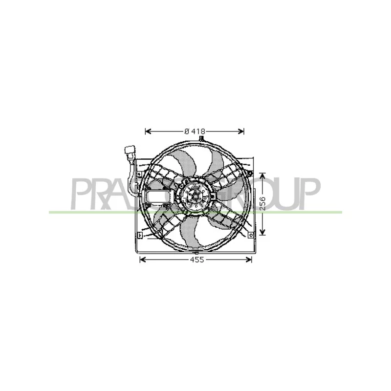 Ventilateur, refroidissement du moteur PRASCO BM018F003