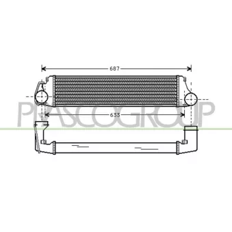 Intercooler, échangeur PRASCO BM018N001