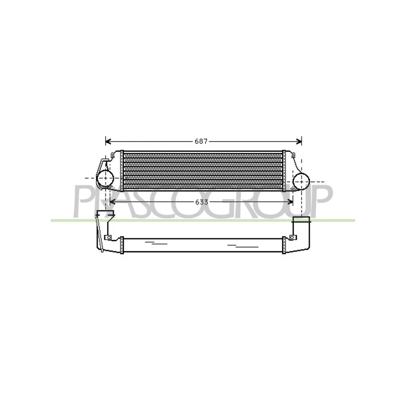 Intercooler, échangeur PRASCO BM018N001