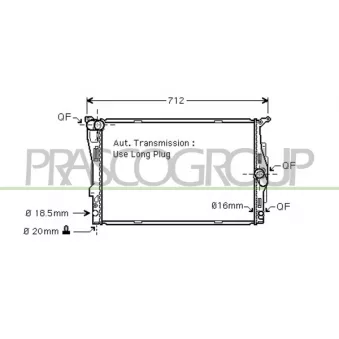 Radiateur, refroidissement du moteur PRASCO
