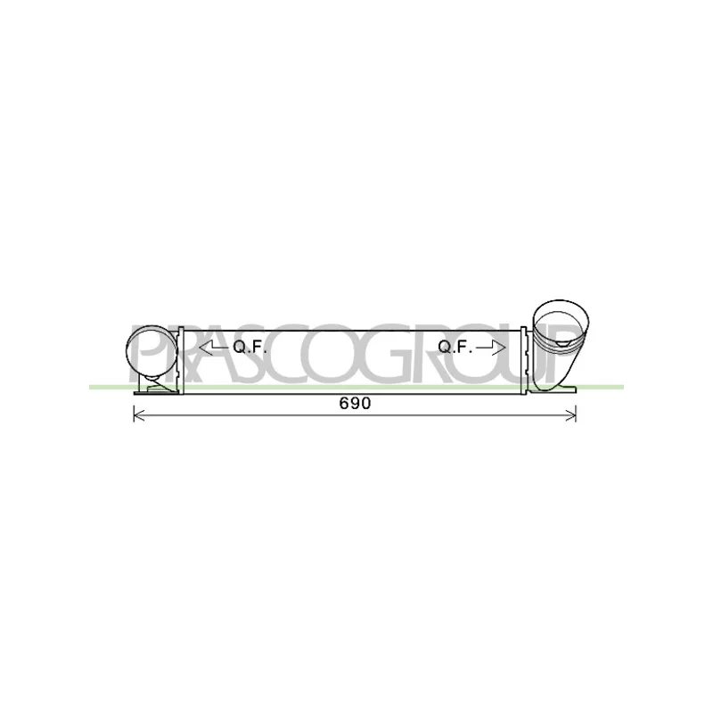Intercooler, échangeur PRASCO BM026N002