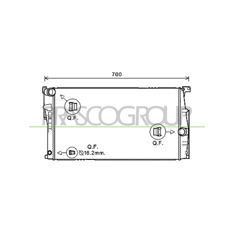 Radiateur, refroidissement du moteur PRASCO BM028R006