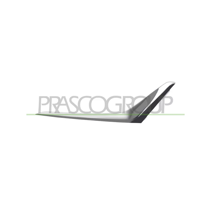 Baguette et bande protectrice, pare-chocs avant droit PRASCO BM0341223