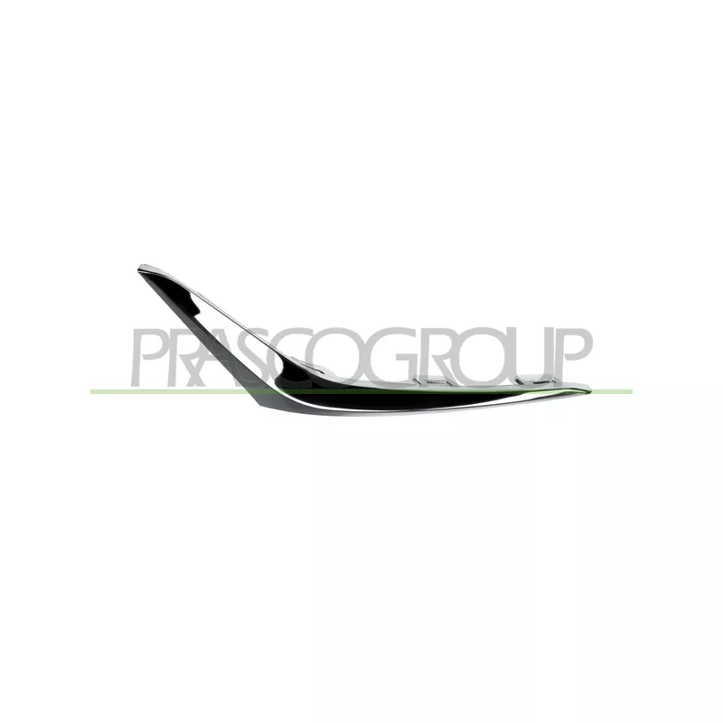 Baguette et bande protectrice, pare-chocs arrière gauche PRASCO BM0341264