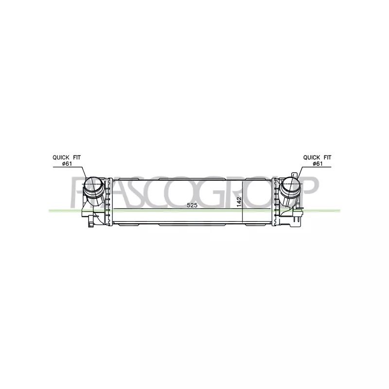Intercooler, échangeur PRASCO BM034N001