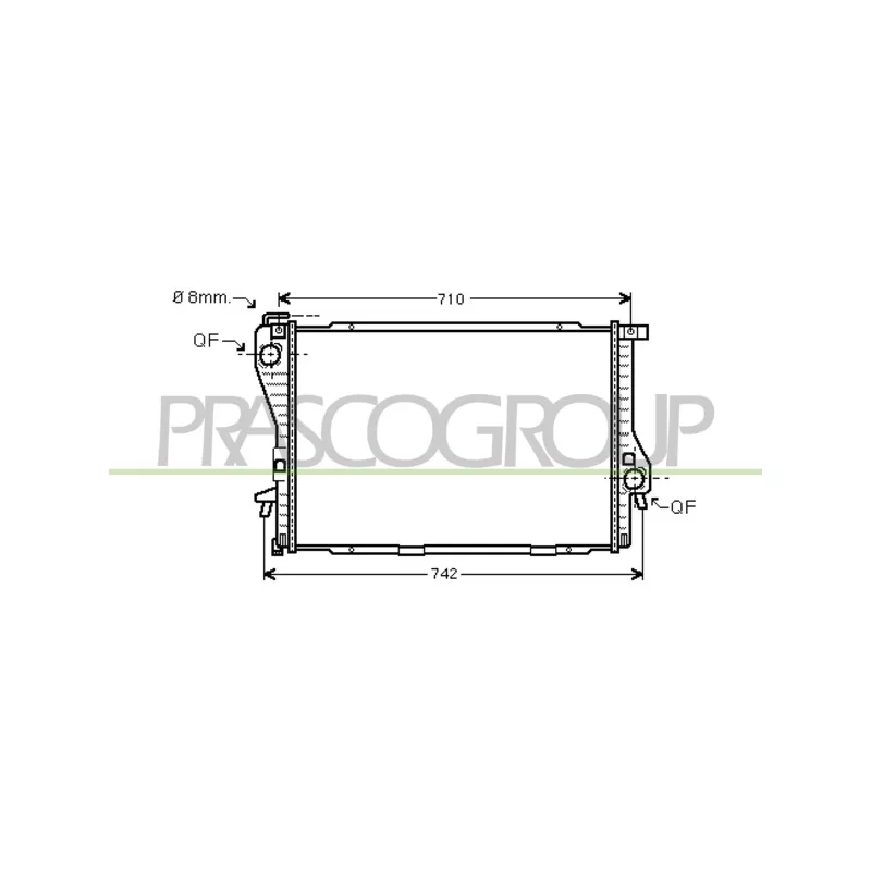 Radiateur, refroidissement du moteur PRASCO BM044R006