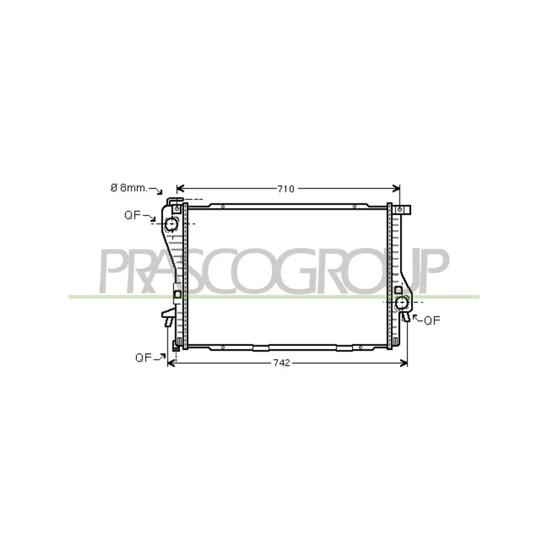 Radiateur, refroidissement du moteur PRASCO BM044R010