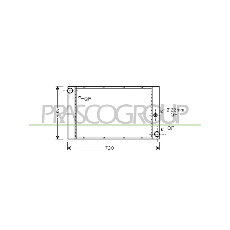 Radiateur, refroidissement du moteur PRASCO BM046R007