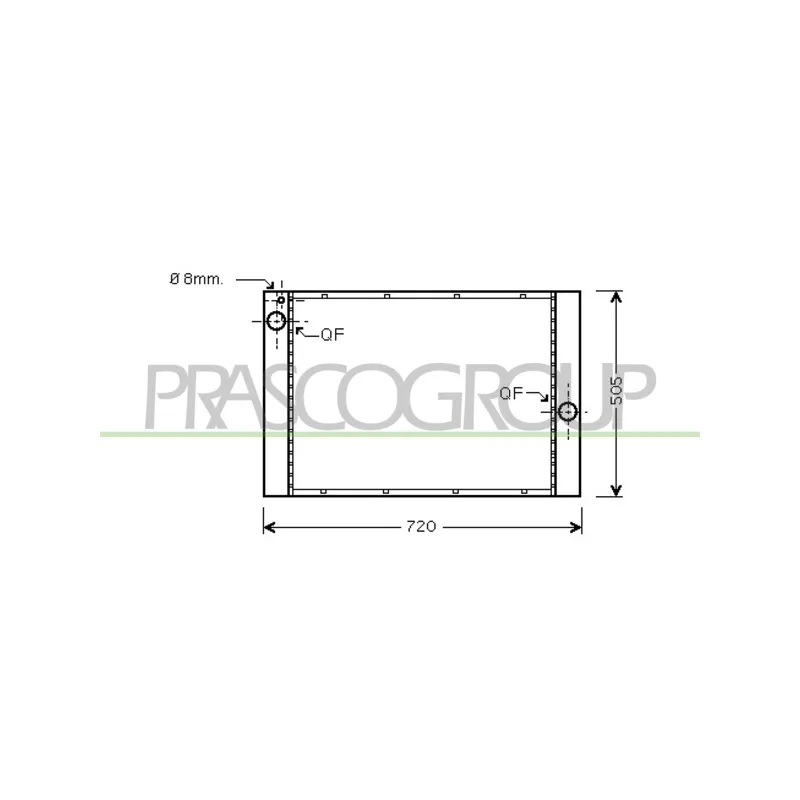 Radiateur, refroidissement du moteur PRASCO BM046R012