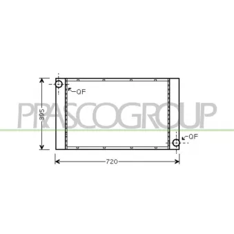Radiateur, refroidissement du moteur PRASCO BM046R015