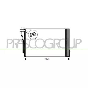Condenseur, climatisation PRASCO BM048C003