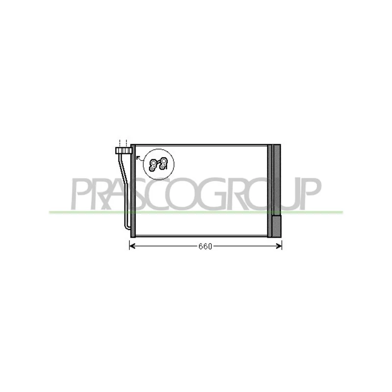 Condenseur, climatisation PRASCO BM048C003