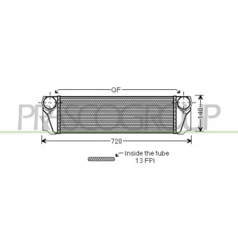 Intercooler, échangeur PRASCO BM048N001