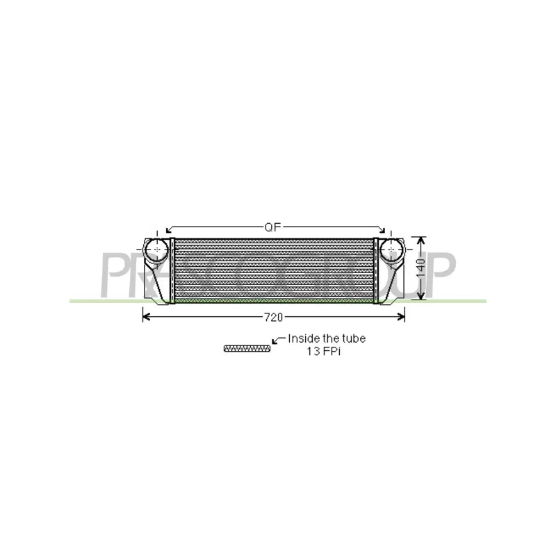 Intercooler, échangeur PRASCO BM048N001