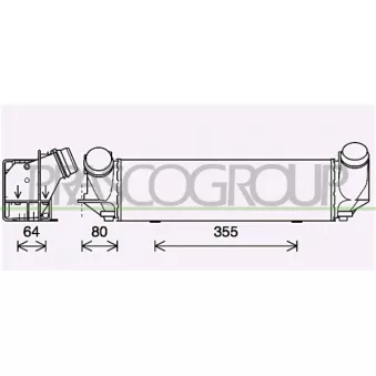Intercooler, échangeur PRASCO BM048N003