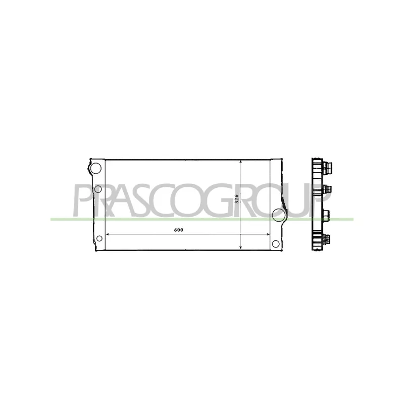 Radiateur, refroidissement du moteur PRASCO BM048R005