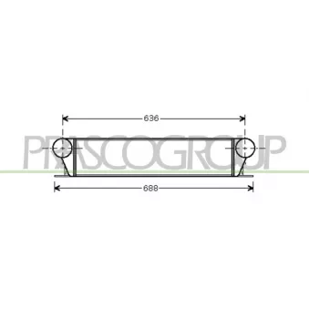 Intercooler, échangeur PRASCO BM098N001