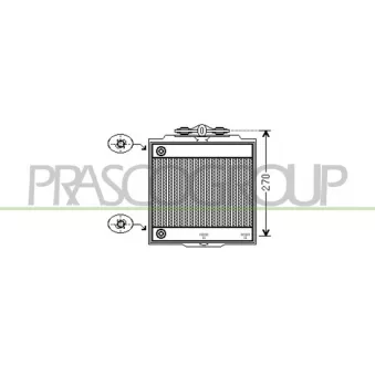 Radiateur, refroidissement du moteur PRASCO BM101R005