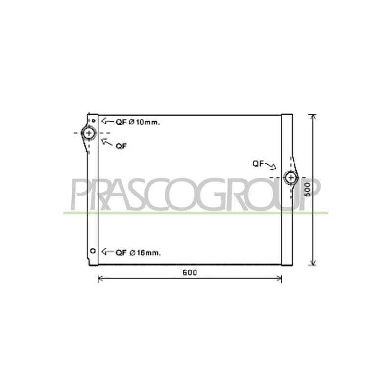 Radiateur, refroidissement du moteur PRASCO BM101R006