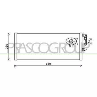 Radiateur, refroidissement du moteur PRASCO BM101R007