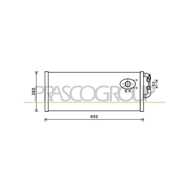 Radiateur, refroidissement du moteur PRASCO BM101R007