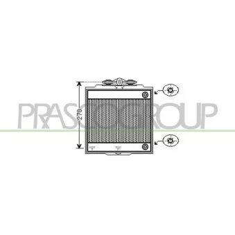 Radiateur, refroidissement du moteur PRASCO BM101R008