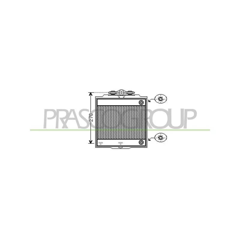 Radiateur, refroidissement du moteur PRASCO BM101R008